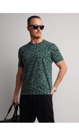 CLE Футболка муж. 561982/03гн maxi, зелёный/т.зелёный