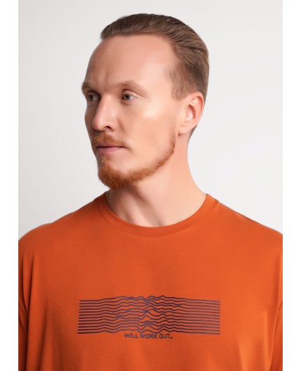 CLE Футболка муж. 562509/04гг_п, терракотовый