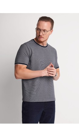 CLE Футболка муж. 562538/04кжн, т.синий/белый