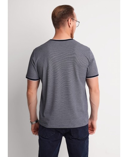 CLE Футболка муж. 562538/04кжн, т.синий/белый