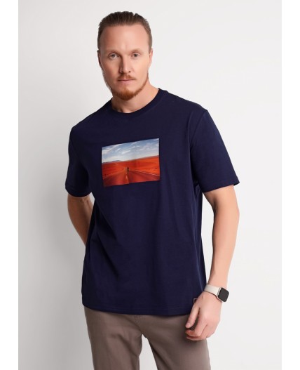 CLE Футболка муж. 562642/04кд maxi_п, т.синий