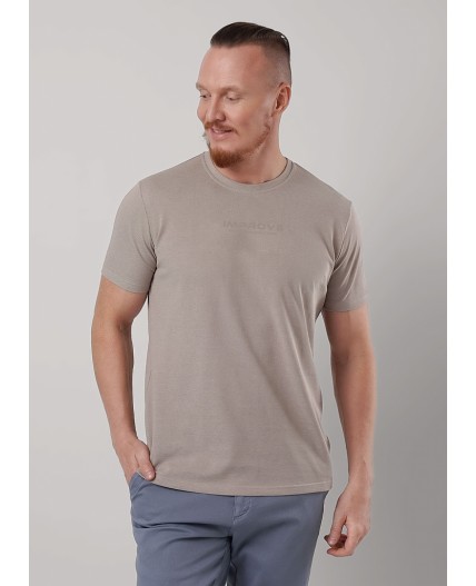 CLE Футболка муж. 662308зэ_п, св.коричневый/белый