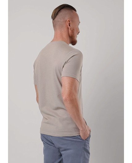 CLE Футболка муж. 662308зэ_п, св.коричневый/белый