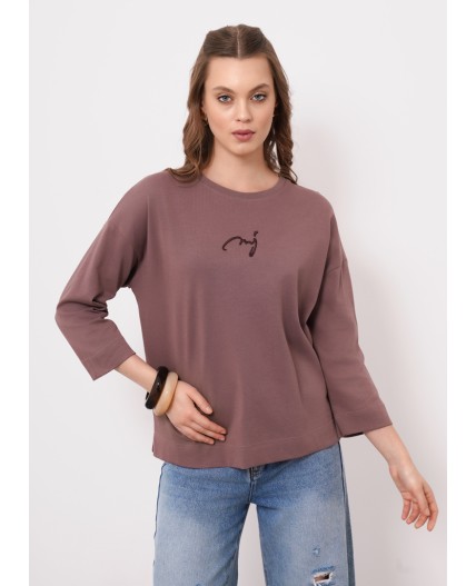 CLE Фуфайка жен. 266704кдт, кофейный