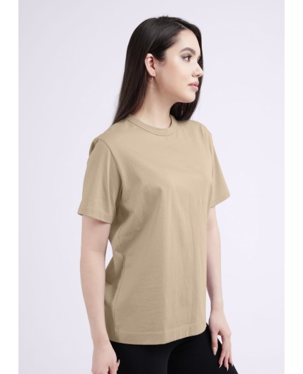 CLE LF011 Футболка жен. ЧБ база, бежевый
