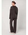 CLE Брюки жен. 154599/192ак, меланж коричневый