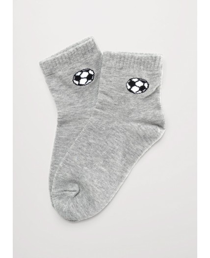 CLE Носки дет.В1012 16-18,18-20 market line мал, меланж серый