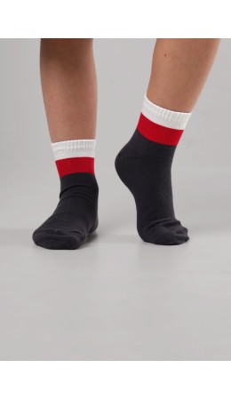 CLE Носки дет.В1013 12-14,14-16 market line мал, т.серый