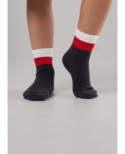 CLE Носки дет.В1013 12-14,14-16 market line мал, т.серый