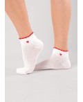 CLE Носки жен.Д5610 8 марта хл+эл, белый