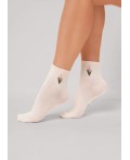CLE Носки жен.Д5613 8 марта хл+эл, молочный