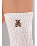 CLE Носки жен.Д5620 8 марта хл+эл, белый