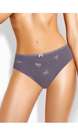 CLE C1207/2 Трусы жен. Парочка, т.фиолетовый/молочный