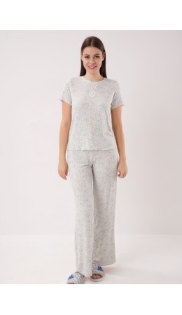 CLE LP26-1226 Набор одежды жен. Лазурь, меланж св.серый/св.голубой