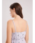 CLE LS15-1207 Сорочка ночн. жен. Парочка, св.фиолетовый/т.серый