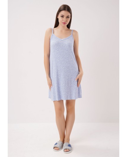 CLE LS26-1226/1 Сорочка ночн. жен. Лазурь, голубой/молочный