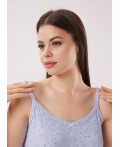CLE LS26-1226/1 Сорочка ночн. жен. Лазурь, голубой/молочный