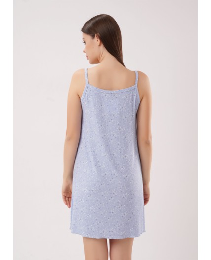 CLE LS26-1226/1 Сорочка ночн. жен. Лазурь, голубой/молочный