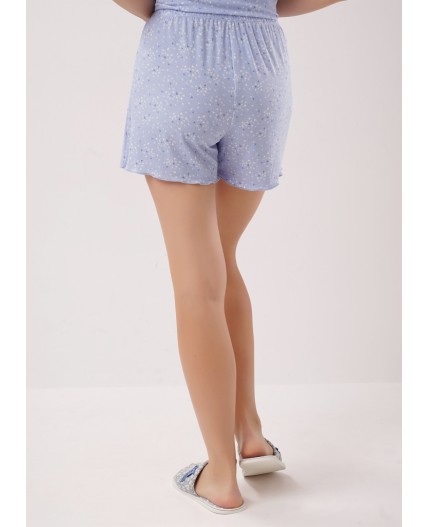 CLE LSET26-1226/1 Пижама жен. Лазурь, голубой/молочный