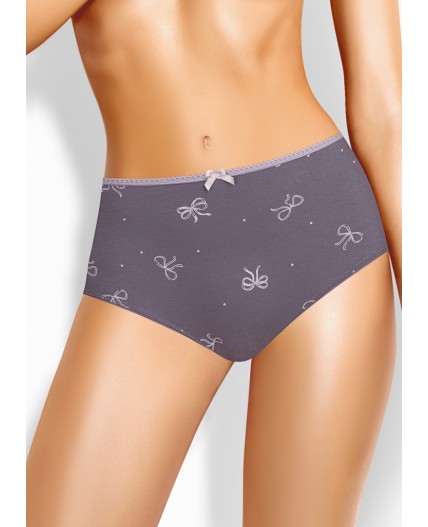 CLE M1207/2 Трусы жен. Парочка, т.фиолетовый/молочный