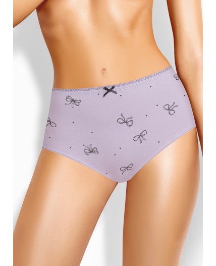 CLE M1207/3 Трусы жен. Парочка, св.фиолетовый/т.серый