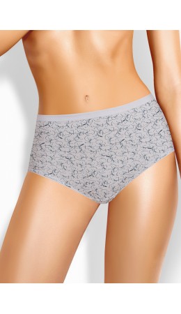 CLE M1219/1 Трусы жен. Ар-деко, св.серый/т.синий