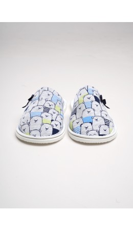 CLE SW26-968C/2 Пантолеты жен. домаш. Home line ВЛ26, меланж св.серый/т.синий