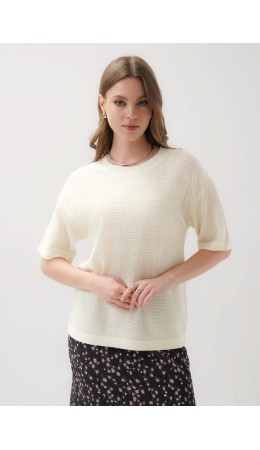 CLE Джемпер жен. 264643/198вн, молочный