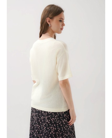 CLE Джемпер жен. 264643/198вн, молочный