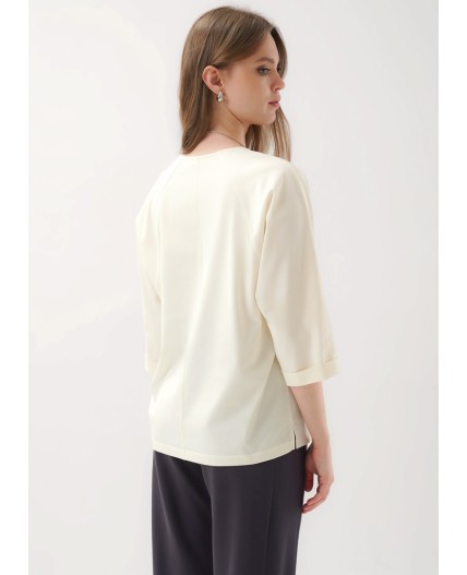 CLE Джемпер жен. 267106/198кдп_п, молочный