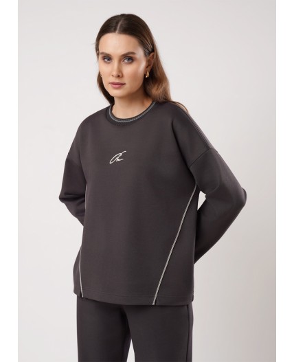 CLE Джемпер жен. 267120/199зп_п, т.серый