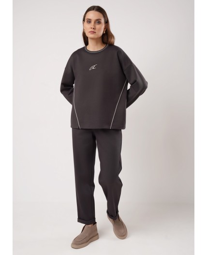 CLE Джемпер жен. 267120/199зп_п, т.серый