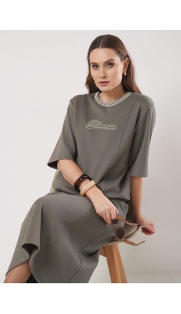 CLE Джемпер жен. 267121/199зп_п, хаки