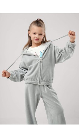 CLE Куртка дев. 867341ю, св.серый