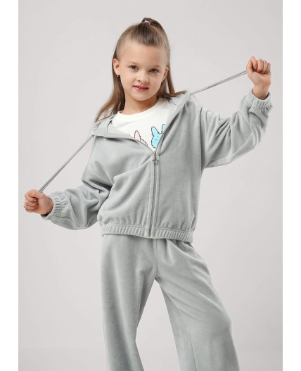 CLE Куртка дев. 867341ю, св.серый