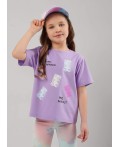 CLE Футболка дев. 866898г_п, св.фиолетовый