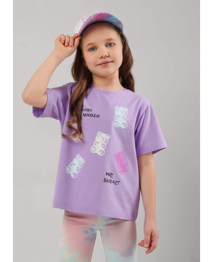 CLE Футболка дев. 866898г_п, св.фиолетовый