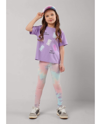 CLE Футболка дев. 866898г_п, св.фиолетовый