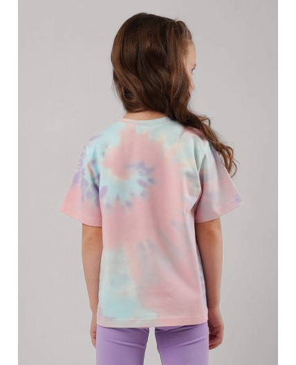 CLE Футболка дев. 866898гн, розовый/фиолетовый