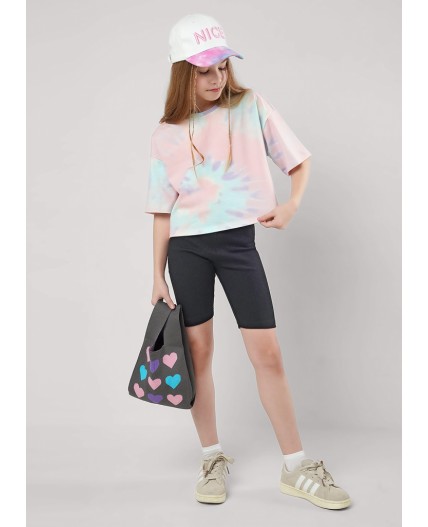 CLE Футболка дев. 867339гн, розовый/фиолетовый