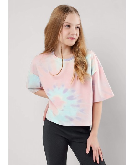 CLE Футболка дев. 867339гн, розовый/фиолетовый