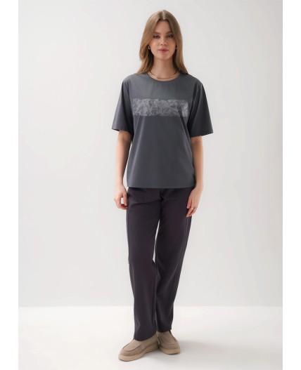 CLE Футболка жен. 267107/198кдп_п, т.серый