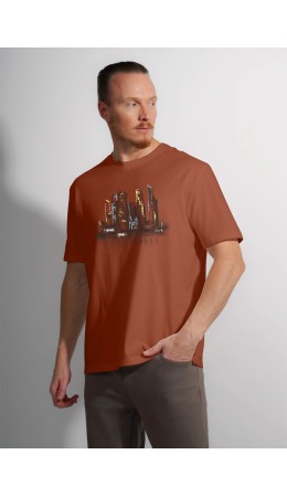 CLE Футболка муж. 562695/11кд_п, терракотовый