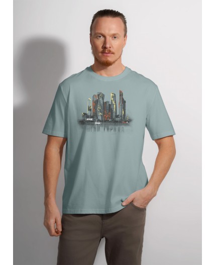 CLE Футболка муж. 562695/11кд_п, т.бирюзовый