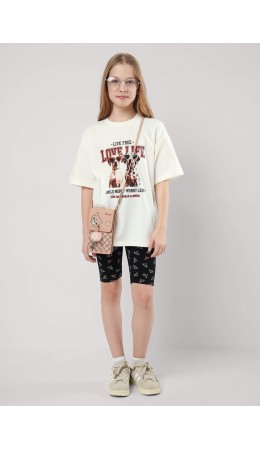 CLE Бриджи дев. 905512гн, чёрный/молочный