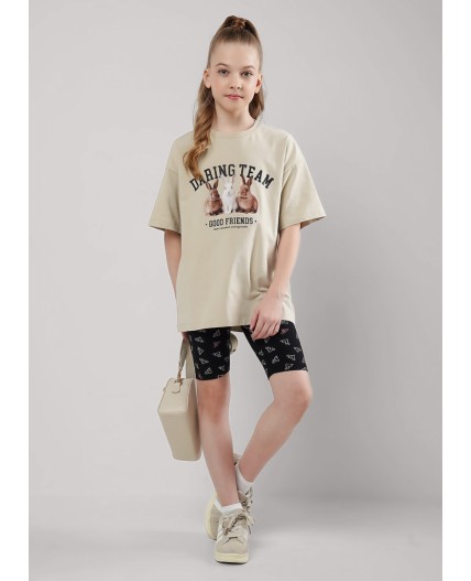 CLE Бриджи дев. 906461гн, чёрный/молочный