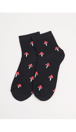 CLE Носки дет.С15838 20-22,22 23Ф хл+эл, чёрный