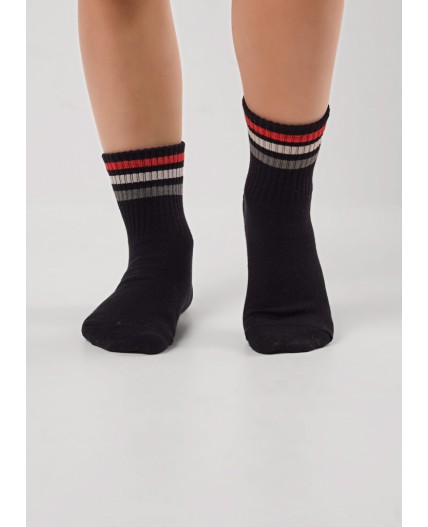 CLE Носки дет.С1609 16-18,18-20 трек мал, чёрный