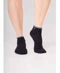 CLE Носки жен.Д5601 fashion база укороч, чёрный