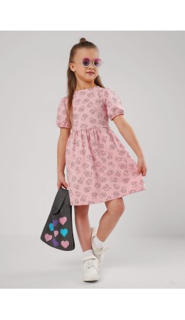 CLE Платье дев. 866903гн, св.розовый/чёрный